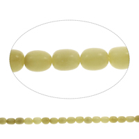 Buddhistische Perlen, Bodhi Wurzel, oval, originale Farbe, 8x9mm-10x12mm, Bohrung:ca. 1mm, Länge:ca. 15.5 ZollInch, 10SträngeStrang/Tasche, ca. 37PCs/Strang, verkauft von Tasche
