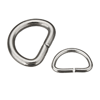 Сумка D кольцо Пряжка, нержавеющая сталь, разный размер для выбора, оригинальный цвет, 300ПК/Лот, продается Лот