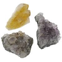 Gemstone Craft Decoration, natural, mixed, 48x36x25mm-59x41x27mm, 32PCs/Box, Sold By Box