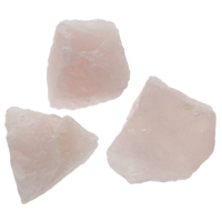 quartzo rosa enfeites de artesanato, naturais, misto, 60x43x15mm-55x48x30mm, 32PCs/box, vendido por box