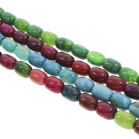 Crackle Agate Beads, Oval, more colors for choice, 13x18mm, Hole:Approx 1mm, Approx 22PCs/Strand, Sold Per Approx 15.5 Inch Strand