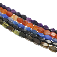 Crackle Agate Beads, Oval, more colors for choice, 9x16mm-10x18mm, Hole:Approx 2mm, Approx 22PCs/Strand, Sold Per Approx 14 Inch Strand