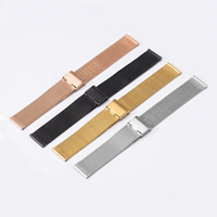 Watch Bands, Stainless Steel, plated, different size for choice, more colors for choice, Sold By Set