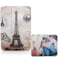 PU Leather IPad Case, with PC Plastic, Rectangle, brushwork, for iPad mini & different designs for choice, Sold By PC