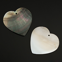 Shell Pendants Heart natural Approx 2mm Sold By Lot