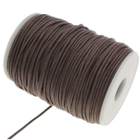 Wax Cord Waxed Linen Cord brown 2mm Approx Sold By Bag