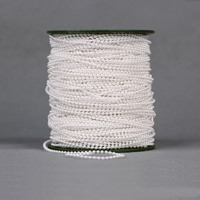 Beaded Garland Trim & Strand ABS Plastic Pearl with plastic spool Round white 2.5mm  Sold By PC