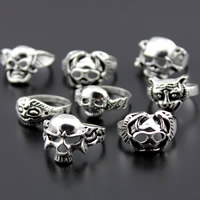 Zinc Alloy Finger Ring antique silver color plated lead & cadmium free 16-19mm US Ring Sold By Bag