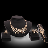 Tibetan Style Jewelry Sets, finger ring & bracelet & earring & necklace, stainless steel earring post and Omega clip, with 5cm extender chain, Flower, rose gold color plated, adjustable & with rhinestone, lead & cadmium free, 15x30mm, 20x30mm, US Ring Size:6-9, Length:Approx 10 Inch, Approx 20 Inch, Sold By Set