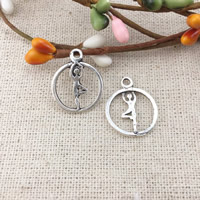 Zinc Alloy Flat Round Pendants antique silver color plated nickel lead & cadmium free Approx 2mm Sold By Lot