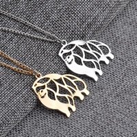 Zinc Alloy Jewelry Necklace with iron chain Dog plated twist oval chain lead & cadmium free Sold Per Approx 17.7 Inch Strand