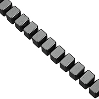 Non Magnetic Hematite Beads, Square, 6x6x5.50mm, Hole:Approx 1mm, Length:Approx 16 Inch, 10Strands/Lot, Approx 68PCs/Strand, Sold By Lot