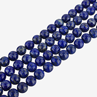 Lapis lazuli perle, Prirodni lapis lazuli, Krug, različite veličine za izbor, ocjena AA, Prodano Per Približno 15.5 inčni Strand