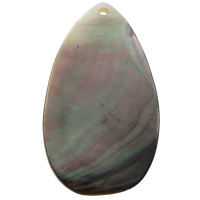 Natural Black Shell Pendants Teardrop Approx 1mm Sold By PC
