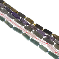 Mixed Gemstone Beads Rectangle Grade AAA - Approx 2mm Approx Sold Per 15 Inch Strand