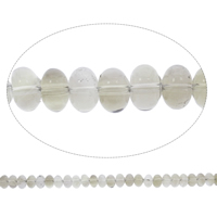 Natürliche Rauchquarz Perlen, Rondell, Grad AAA, 9x6mm, Bohrung:ca. 1.5mm, ca. 115PCs/Strang, verkauft per ca. 15 ZollInch Strang