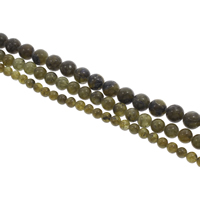 Labradorit Perlen, rund, verschiedene Größen vorhanden, Bohrung:ca. 1mm, verkauft per ca. 15 ZollInch Strang