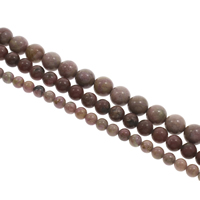Rodonit perle, Krug, različite veličine za izbor, Rupa:Približno 1mm, Dužina Približno 15 inčni, Prodano By Torba