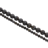 Tigereisen Stein Perle, rund, verschiedene Größen vorhanden, Bohrung:ca. 1mm, Länge ca. 15 ZollInch, verkauft von Tasche