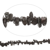 Natural Snowflake Obsidian Beads, Nuggets, 8x10mm-10x20mm, Hole:Approx 0.8mm, Length:Approx 15 Inch, 5Strands/Bag, Approx 100PCs/Strand, Sold By Bag