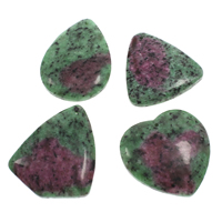 Ruby in Zoisite Pendant, 44x45x6mm-47x45x6mm, Hole:Approx 1.5mm, 10PCs/Bag, Sold By Bag
