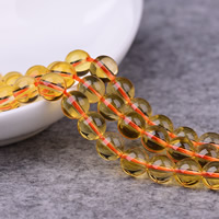Natural Citrine Beads Round November Birthstone Approx 1-2mm Sold Per Approx 15 Inch Strand