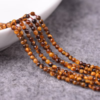 Tiger Eye Beads, Runde, naturlig, forskellig størrelse for valg & facetteret, Hole:Ca. 0.5-1mm, Solgt Per Ca. 15 inch Strand