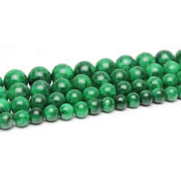 Natural Jadeite Beads, Round, Hole:Approx 1-2mm, Length:Approx 15 Inch, Sold By Lot
