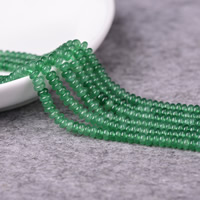 Green Aventurine Beads, Rondelle, natural, 2x4mm, Hole:Approx 0.5mm, Approx 190PCs/Strand, Sold Per Approx 15 Inch Strand
