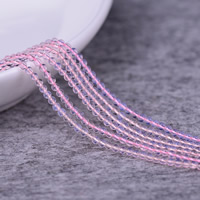 Quartz Beads, Round, natural, crystal imitation pink opal, 2mm, Hole:Approx 0.5mm, Length:Approx 15 Inch, 5Strands/Lot, Approx 190PCs/Strand, Sold By Lot