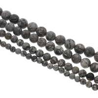 Picasso Jasper Beads, Round, different size for choice, Hole:Approx 1mm, Sold Per Approx 15 Inch Strand
