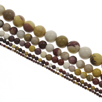 Žumanjak Stone Perla, Krug, različite veličine za izbor, Rupa:Približno 1mm, Prodano Per Približno 15 inčni Strand