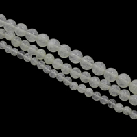 Naturlig krystal perler, Citrin, Runde, November Birthstone & forskellig størrelse for valg, Hole:Ca. 1mm, Solgt Per Ca. 15 inch Strand