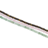 Gemstone Jewelry Beads, Rondelle, different materials for choice & faceted, 4x3mm, Hole:Approx 0.5mm, Approx 150PCs/Strand, Sold Per Approx 15 Inch Strand