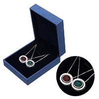 Cubic Zircon Micro Pave 925 Sterling Silver Necklace, with cardboard box & Agate, with 2lnch extender chain, natural, different materials for choice & box chain & micro pave cubic zirconia, 17.5x15x4mm, 12.5x10x12.5mm, 1mm, Sold Per Approx 15 Inch Strand