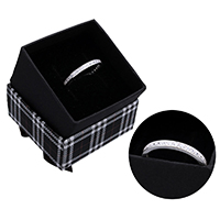 Kubični Zirconia mikro utre srebra prstenje, 925 Sterling Silver, bez kutije & micro utrti kubni cirkonij, 2.50x2mm, Veličina:8.5, Prodano By PC