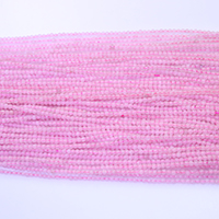Granos de cuarzo rosa natural, cuarzo rosado, Esférico, diverso tamaño para la opción, agujero:aproximado 0.5mm, longitud aproximado 16 Inch, Vendido por Grupo