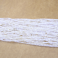 Perles en coquillage blanc naturel, coquille blanche, Rond, normes différentes pour le choix, Trou:Environ 0.5mm, Longueur:Environ 16 pouce, Vendu par lot