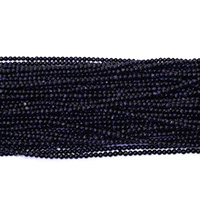 Natural Blue Goldstone Beads, Round, different size for choice, Hole:Approx 0.5mm, Length:Approx 17 Inch, Sold By Lot
