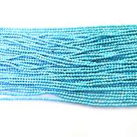 Turquoise Beads, Round, different size for choice & faceted, Length:Approx 16 Inch, Sold By Lot