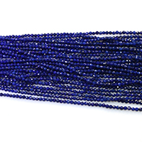 Natural Lapis Lazuli Beads Round & faceted Grade A Length Approx 16 Inch Sold By Lot