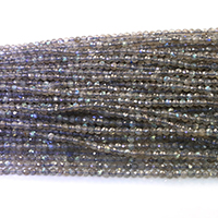 Perles en labradorite, Rond, naturel, normes différentes pour le choix & facettes, grade A, Trou:Environ 1mm, Longueur:Environ 15.5 pouce, Vendu par lot