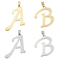 Stainless Steel Letter Pendants plated Approx Sold By Lot