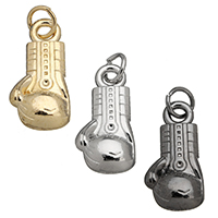 Zinc Alloy Pendants Boxing Glove plated nickel lead & cadmium free Approx 6mm Sold By Lot