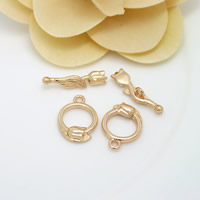 Brass Toggle Clasp Rose 24K gold plated nickel lead & cadmium free  Approx 1.5mm Sold By Lot