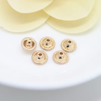 Brass Bead Cap 24K gold plated nickel lead & cadmium free 7.50mm Approx 1mm Sold By Lot