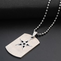 Stainless Steel Jewelry Necklace Star ball chain original color Length Approx 19.6 Inch Sold By Lot