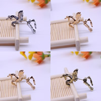 Zinc Alloy Split Earring stainless steel post pin Horse plated detachable lead & cadmium free Sold By Pair