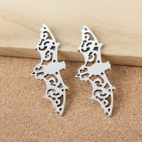 Zinc Alloy Animal Pendants Bat antique silver color plated nickel lead & cadmium free Approx 3mm Sold By Lot