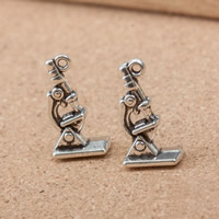 Zinc Alloy Tool Pendants Microscope antique silver color plated nickel lead & cadmium free Approx 1mm Sold By Lot